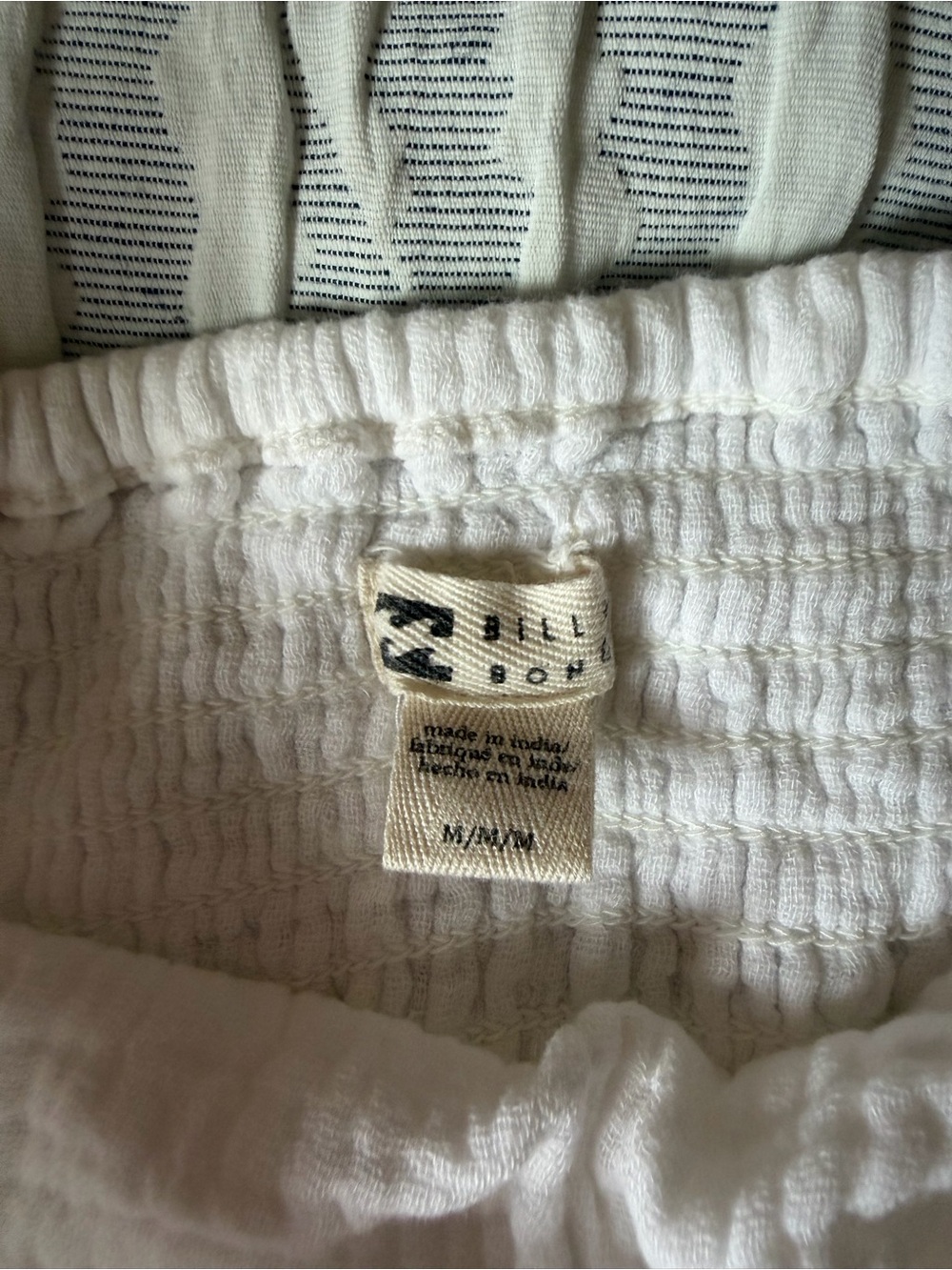 Billabong White Smocked Waist Sundress - Picture 5 of 5